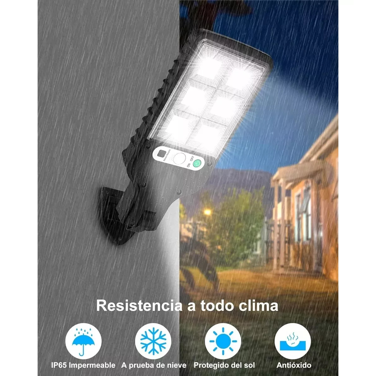 Lampara Solar Exterior Suburbana 2 Piezas