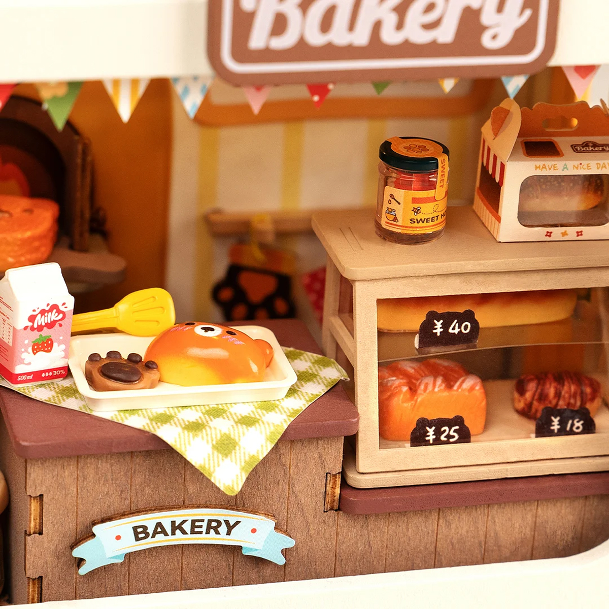 Rompecabezas 3d de Madera Diseño Caja de Pan de Teddy.