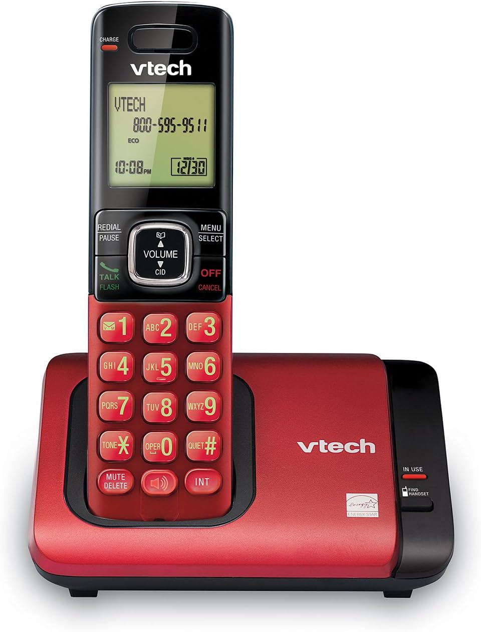 Teléfono inalámbrico Vtech DECT 6.0 Agenda Identificador de llamadas Altavoz