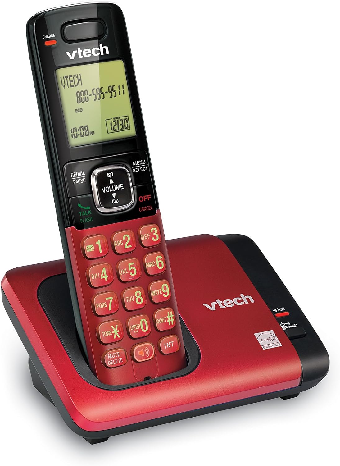 Teléfono inalámbrico Vtech DECT 6.0 Agenda Identificador de llamadas Altavoz