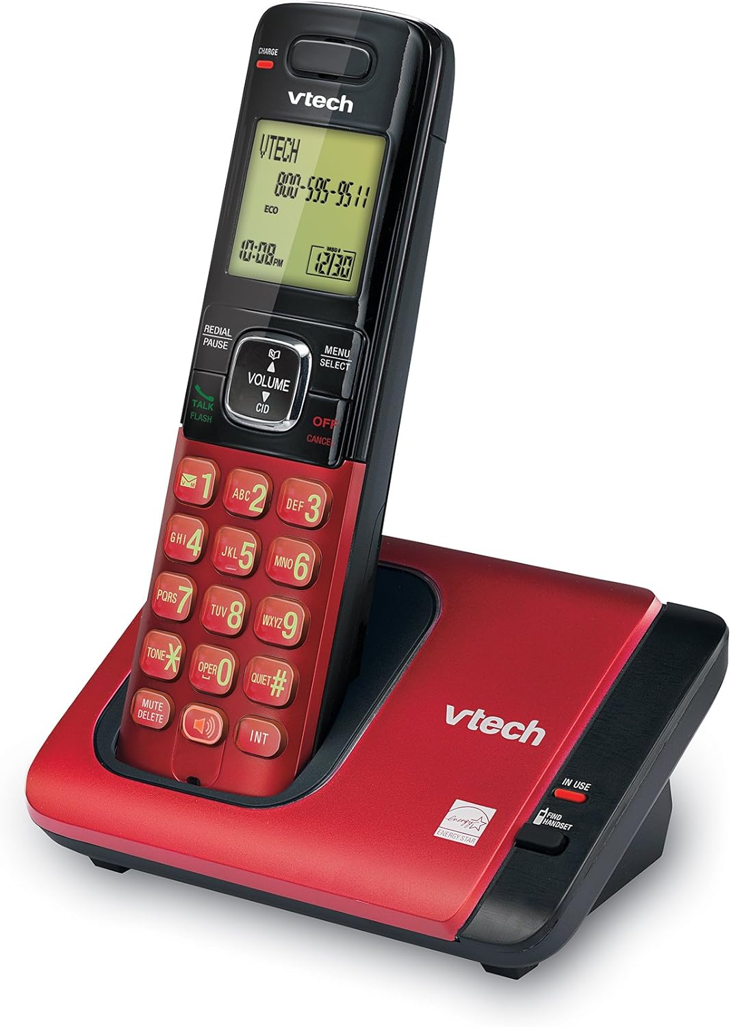 Teléfono inalámbrico Vtech DECT 6.0 Agenda Identificador de llamadas Altavoz