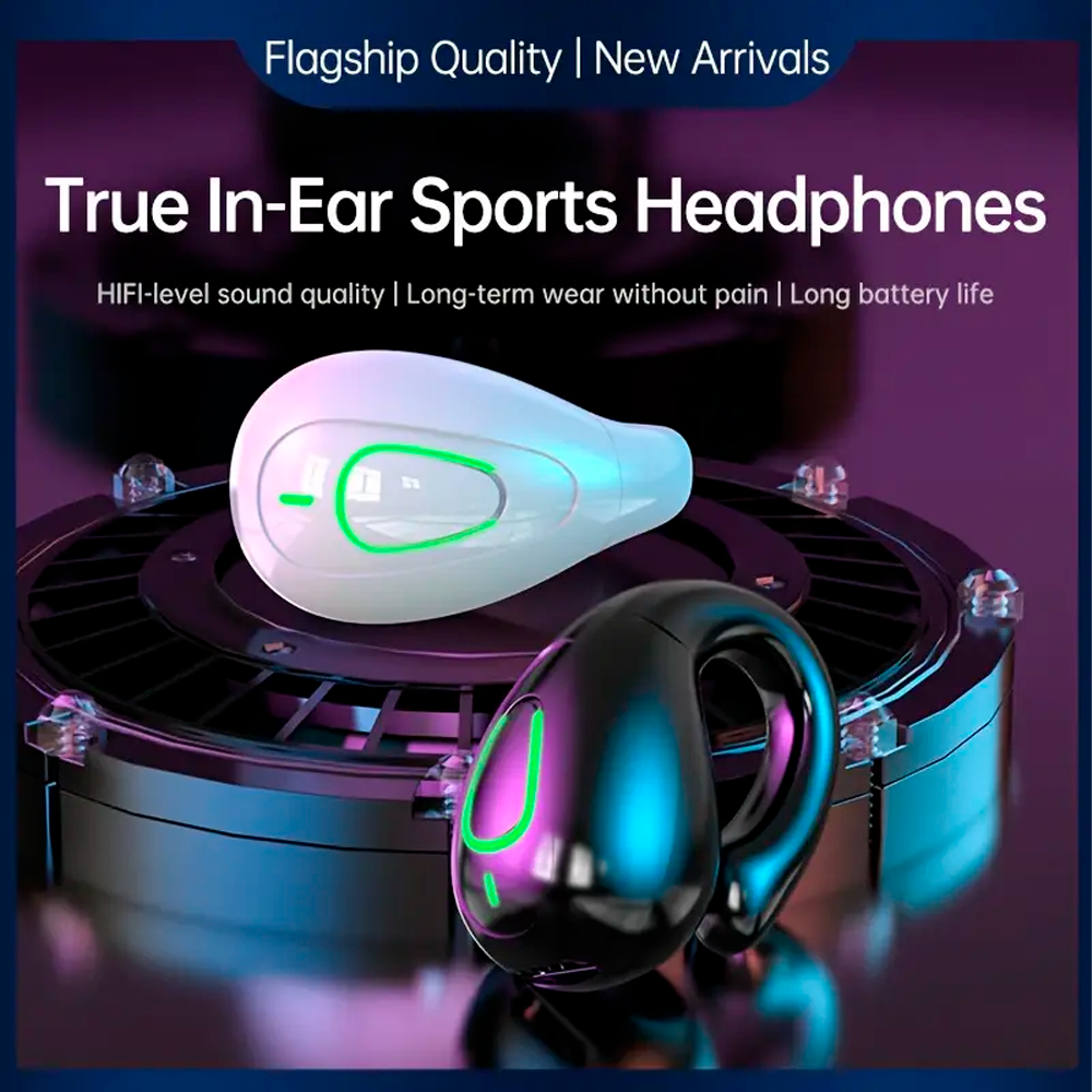 Auricular Inalambrico S20 Sonido Hifi De Alta Calidad Color Negro .