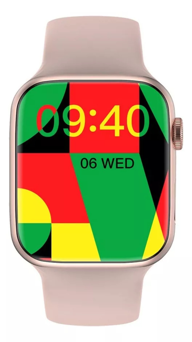 Reloj Inteligente Smartwatch HW11 Pro 2 Fralugio: Mide Glucosa, ECG y Notificaciones ROSA 