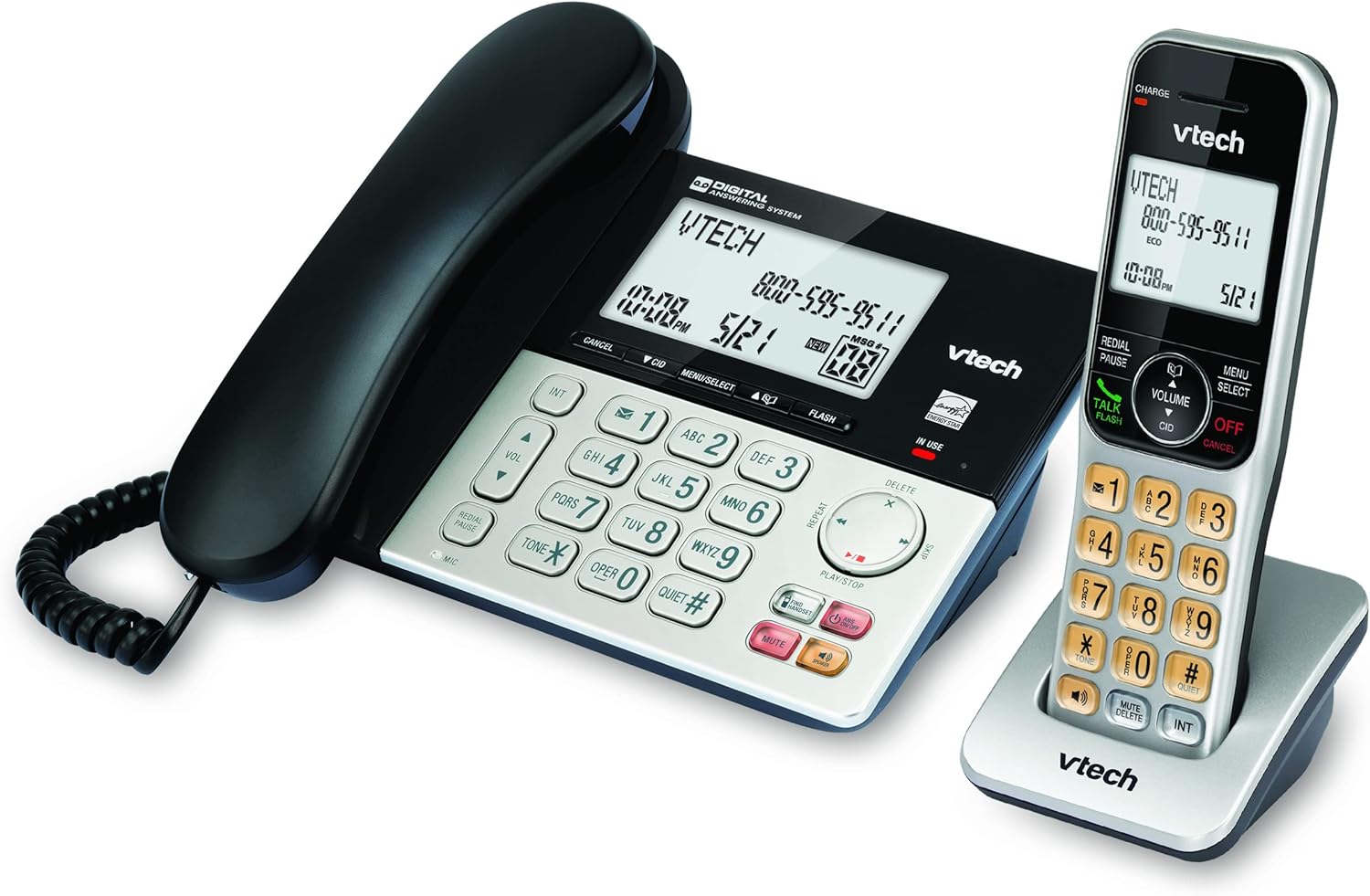 Telefono Fijo e Inalambrico Vtech Vg208 Bloqueo De Llamadas Id.
