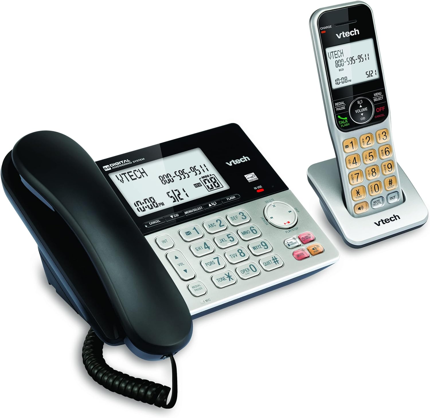 Telefono Fijo e Inalambrico Vtech Vg208 Bloqueo De Llamadas Id.