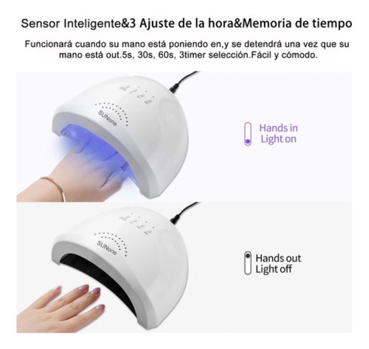 Kit Para Uñas Polygel Con Lámpara Led Tonos Glitter.