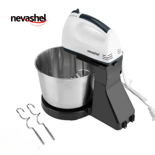Batidora De Pedestal Profesional Cocina Potent 260w Nevashel Color Negro Frecuencia 60HZ