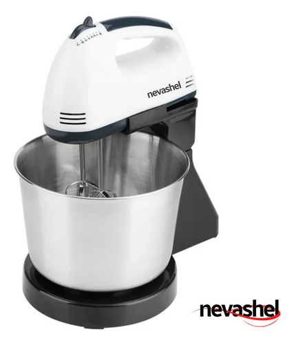Batidora De Pedestal Profesional Cocina Potent 260w Nevashel Color Negro Frecuencia 60HZ