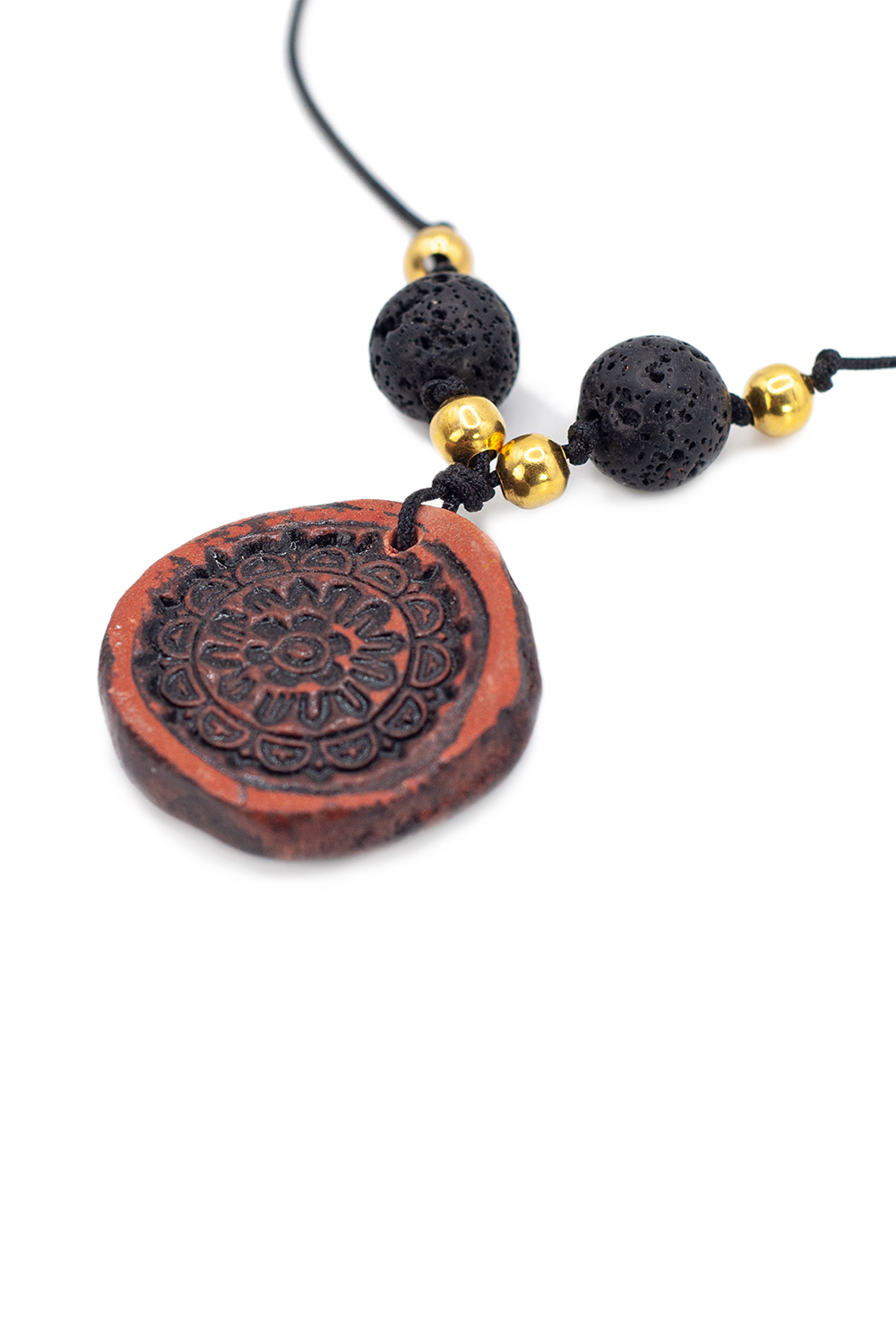 Gargantilla A ÁNGELOZANO círculo maya, pulsera y aretes.
