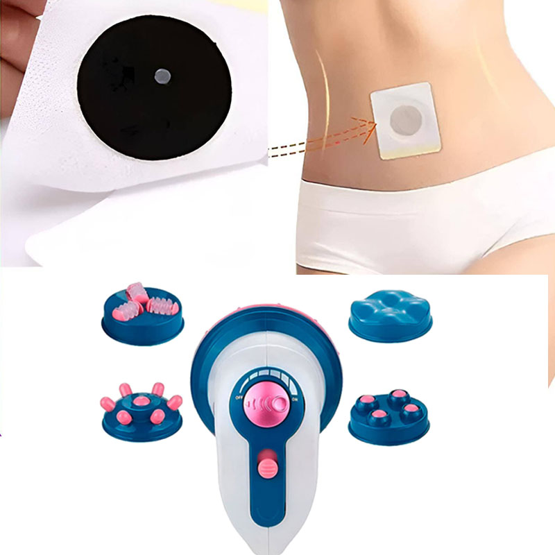 Kit masajeador infrarojo + 100 parches desinflamantes slim patch.
