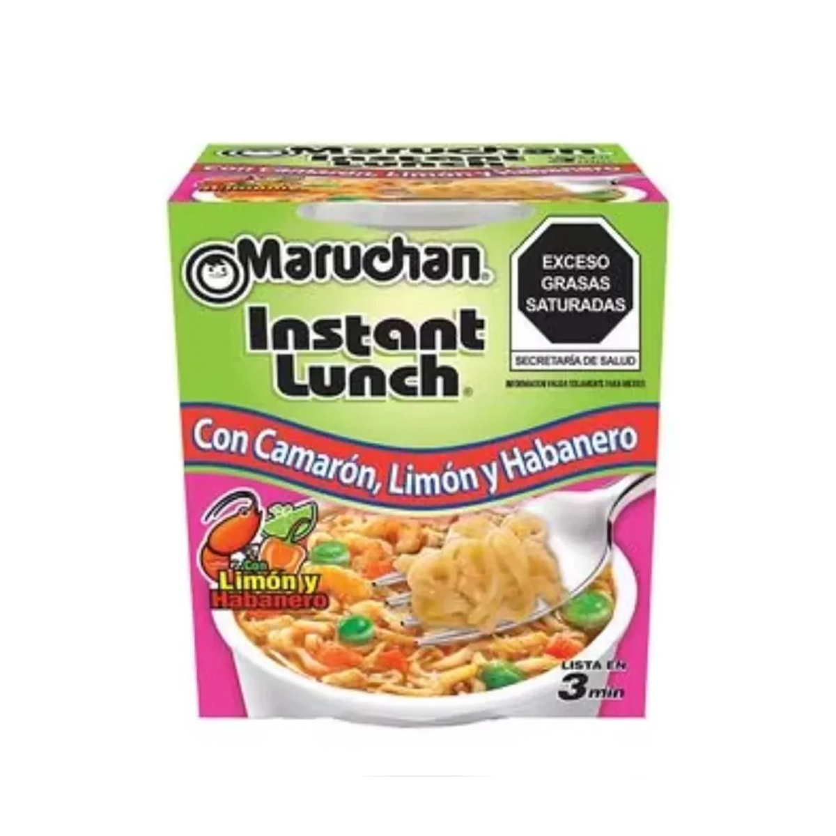 Sopa Maruchan Camarón, Limón y Habanero 10 Piezas de 64 g c/u