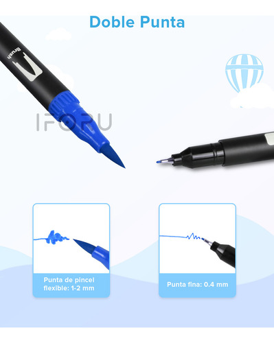 Iforu 72colors Para Colorear Brillantes