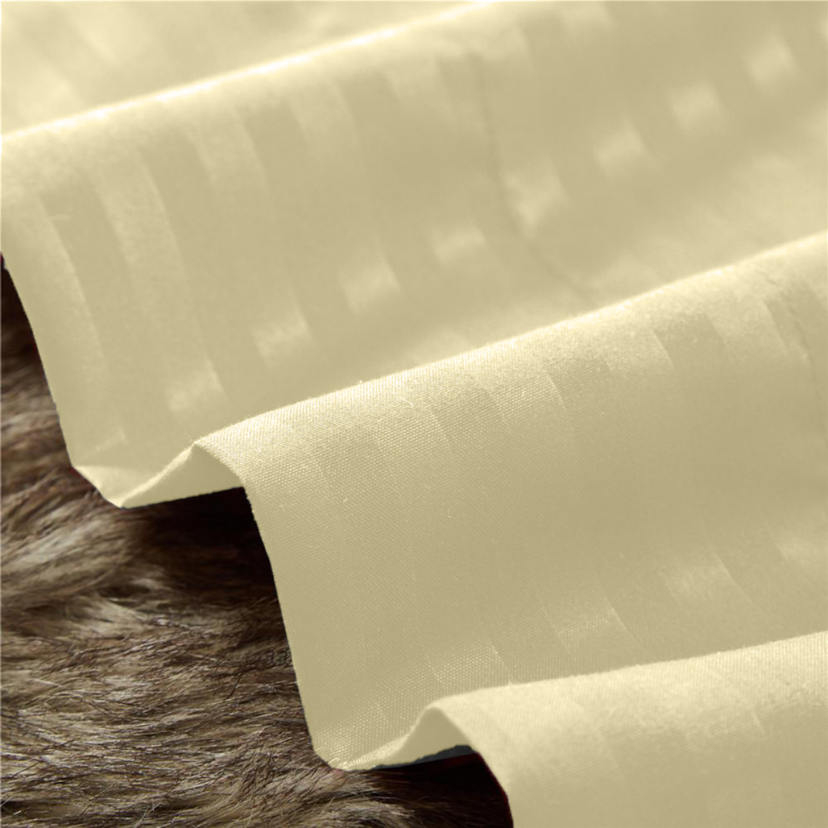Juego de Sábanas de Microfibra Suave Quetzal -Satinado -Individual -Hueso.