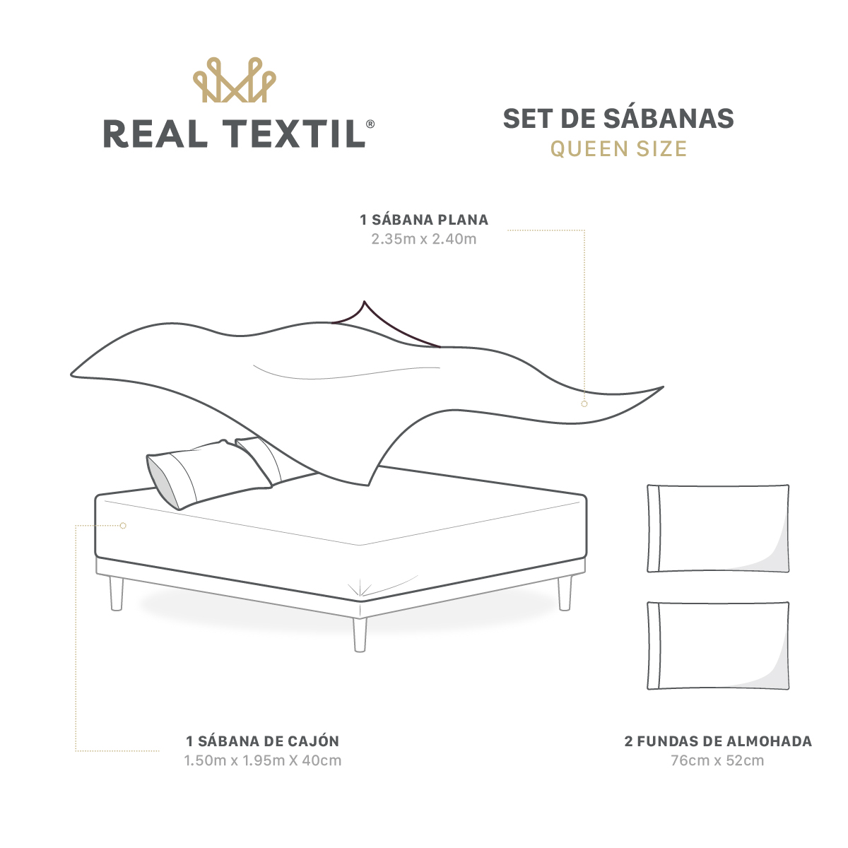 Sábanas de Satín Queen Size Tipo Seda Suave y Lujosa Con Fundas Rosa Real Textil.