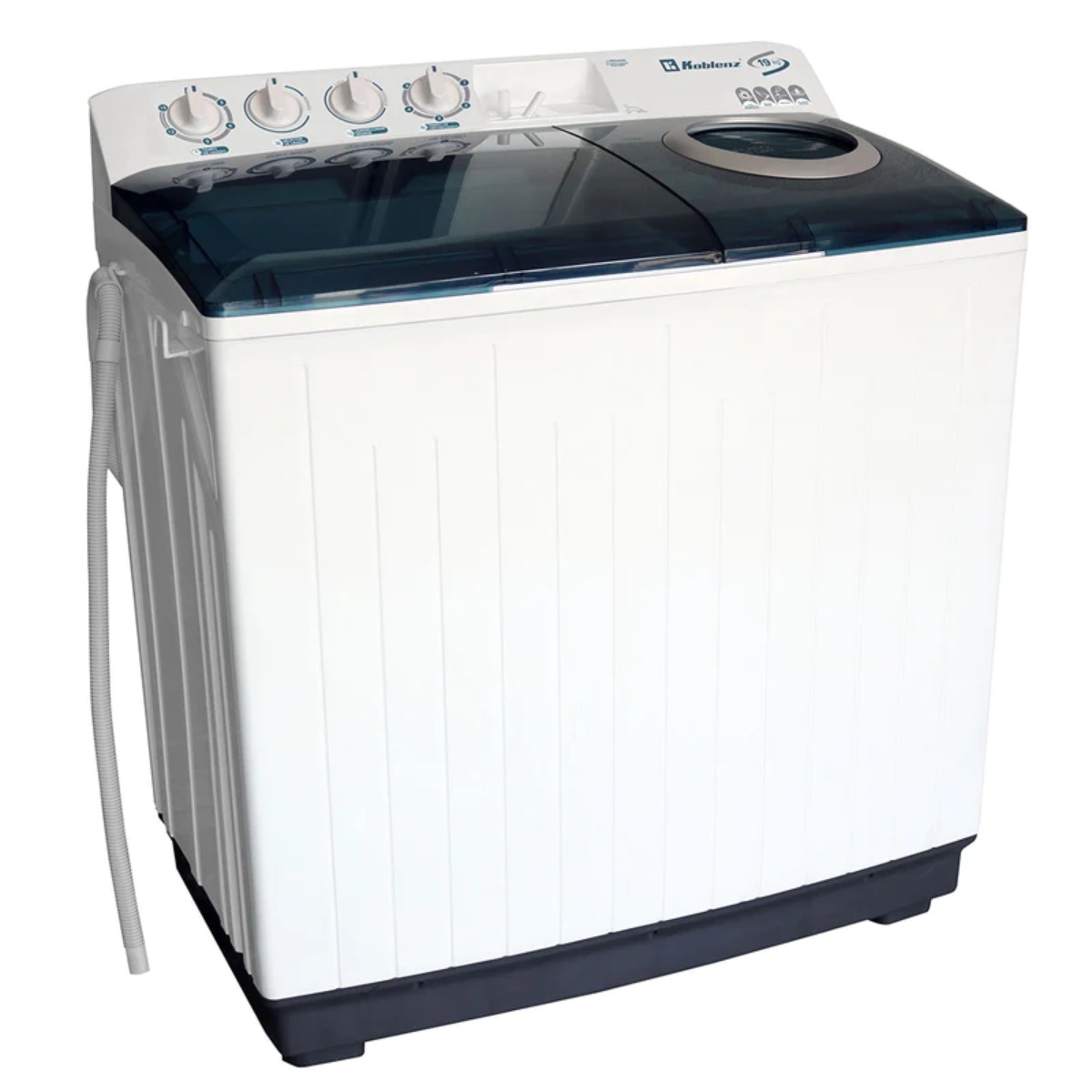 Lavadora Semiautomática Koblenz LDM-19B Dos Tinas 19KG Blanca ENDY.