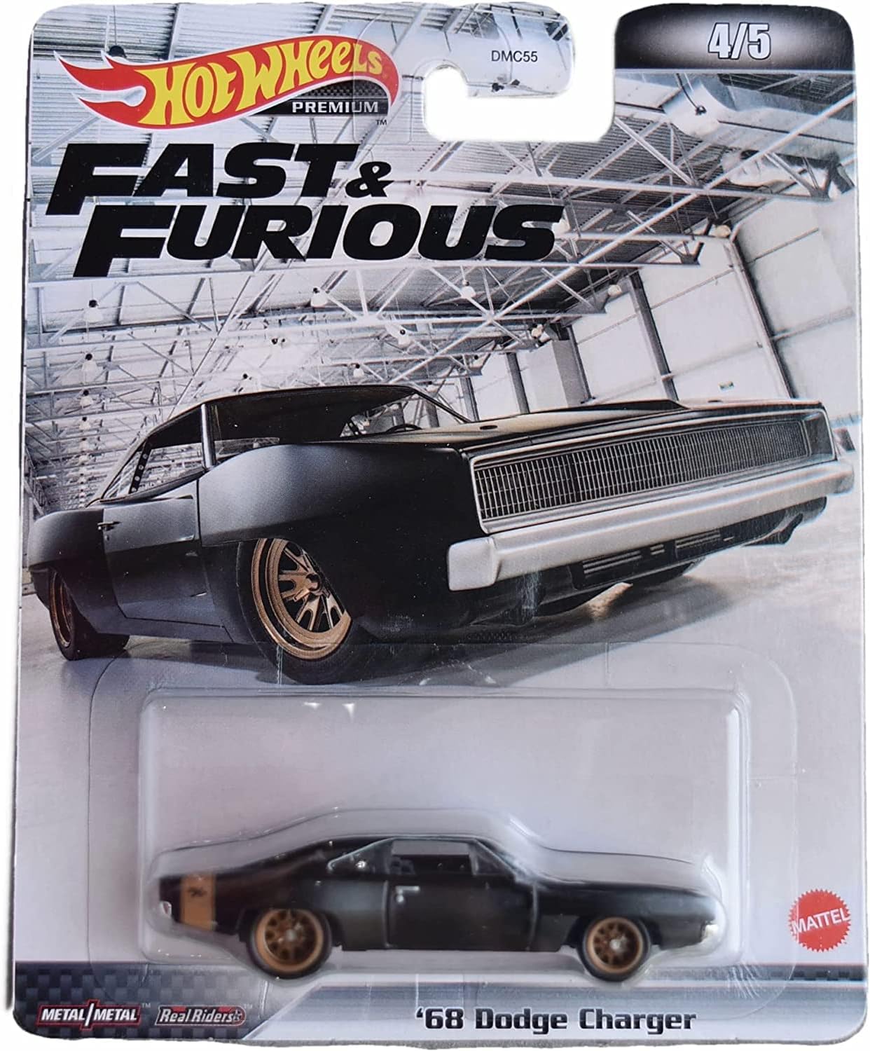 Hot Wheels 68 Dodge Charger Rapido Y Furioso Color Negro.