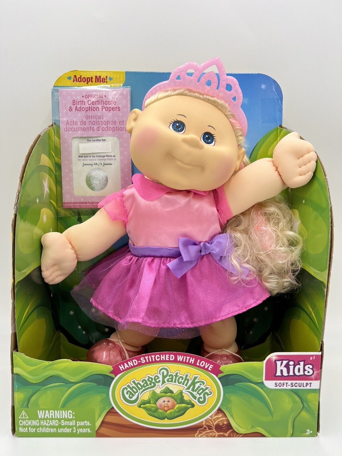 Muñeca Cabbage Patch Kids Princesa Certificado De Nacimiento