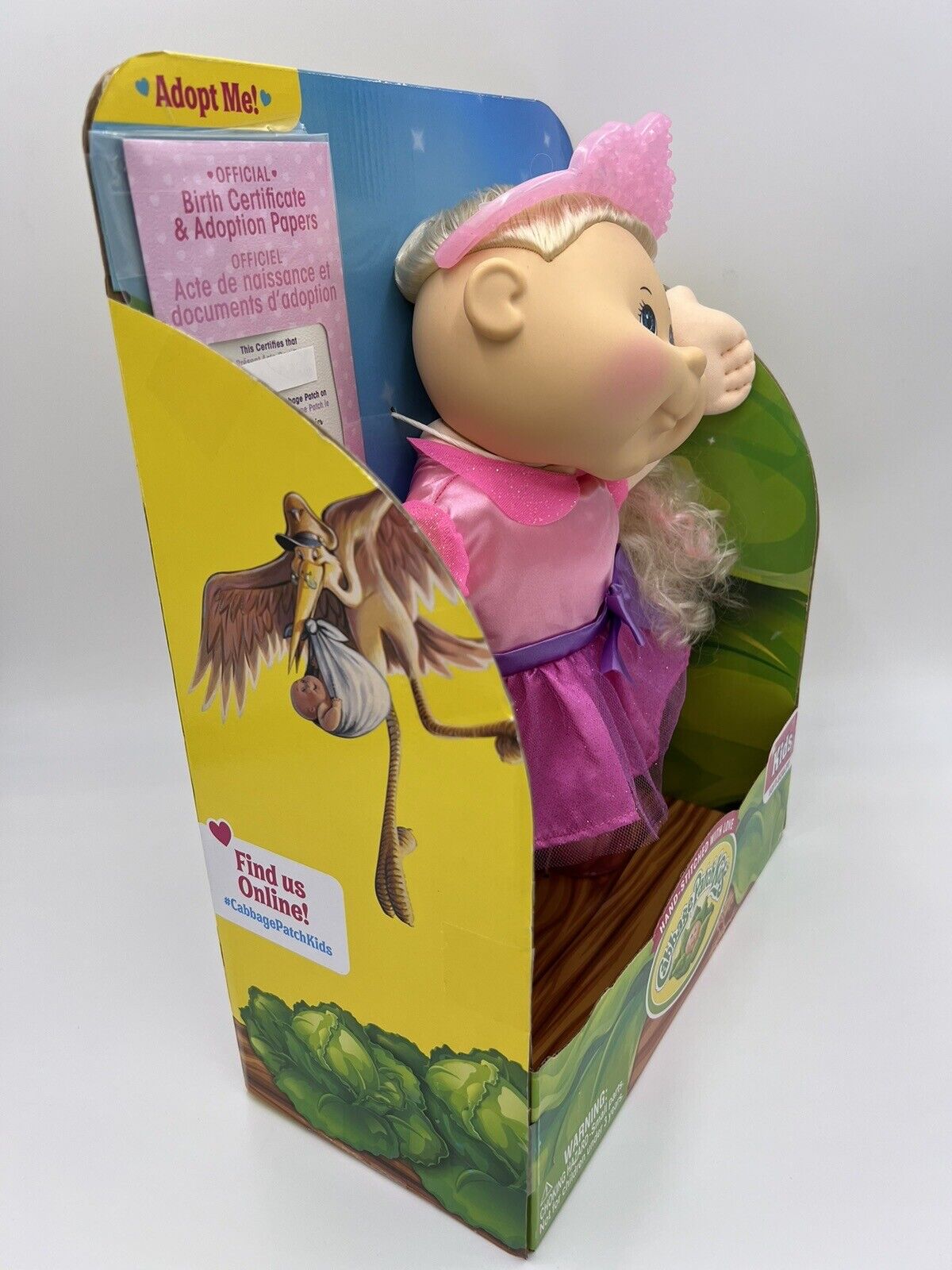 Muñeca Cabbage Patch Kids Princesa Certificado De Nacimiento
