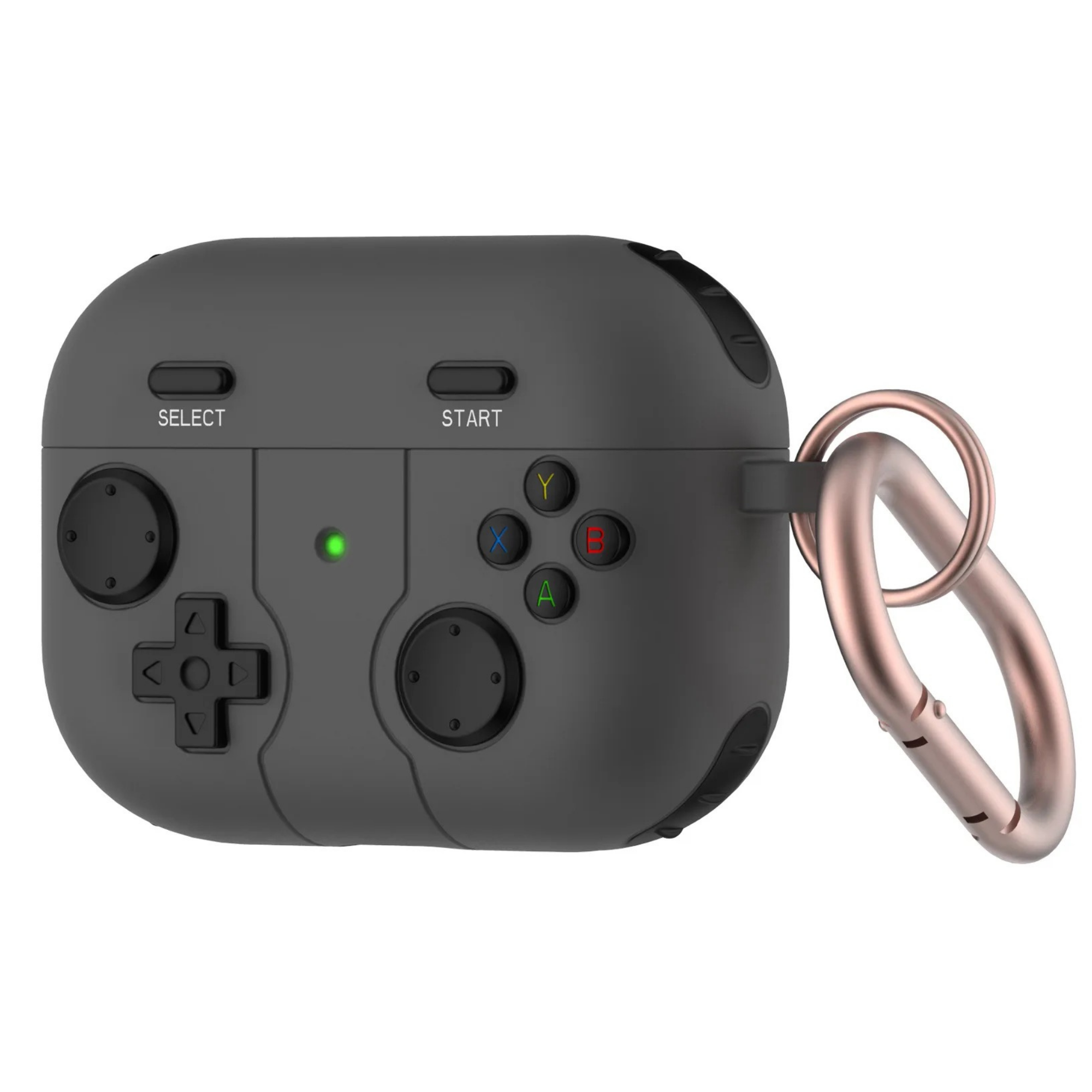 FUNDA PARA AIRPODS CARCASA ECOMLAB GAMER TODO LOS MODELOS NEGRO PRO.