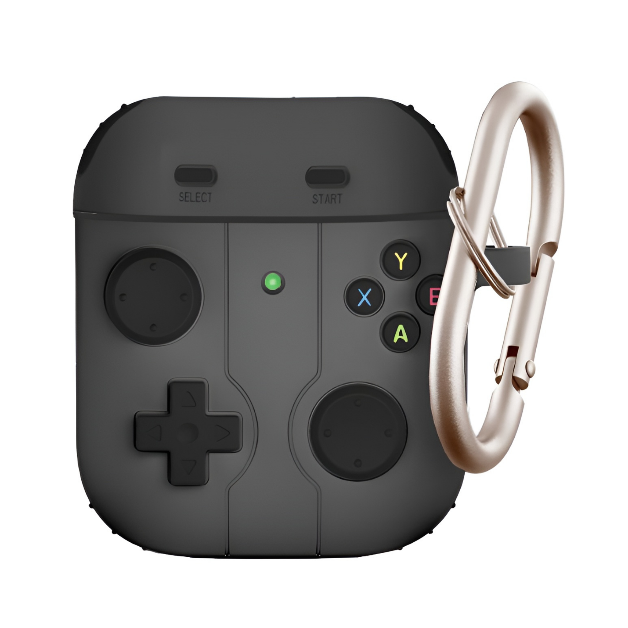 FUNDA PARA AIRPODS CARCASA ECOMLAB GAMER TODO LOS MODELOS (NEGRO).