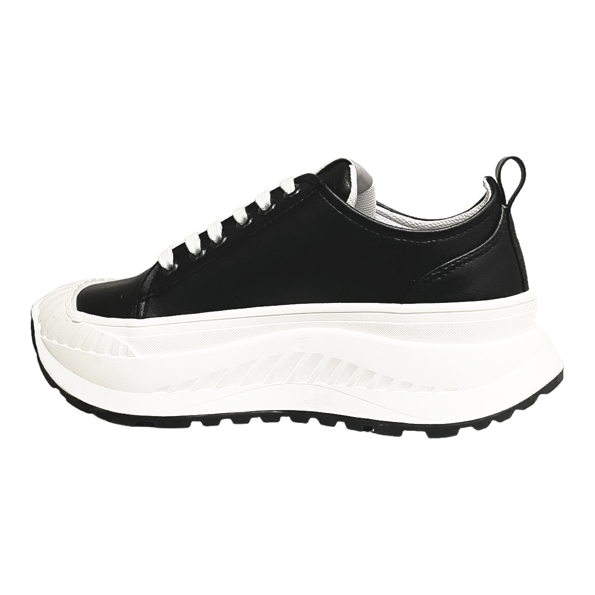 Tenis Negros Con Plataforma Mujer Hemisferios 