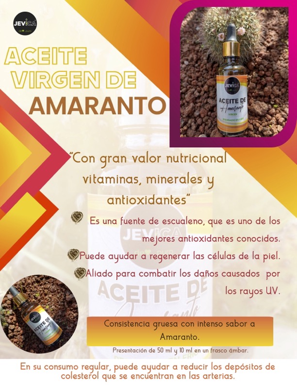 Aceite de virgen de semilla de Amaranto 
