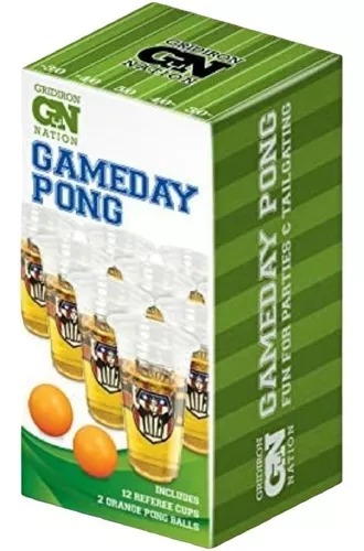 Juego De Vasos Gameday Pong 12 Pzas + 2 Pelotas Diversión.