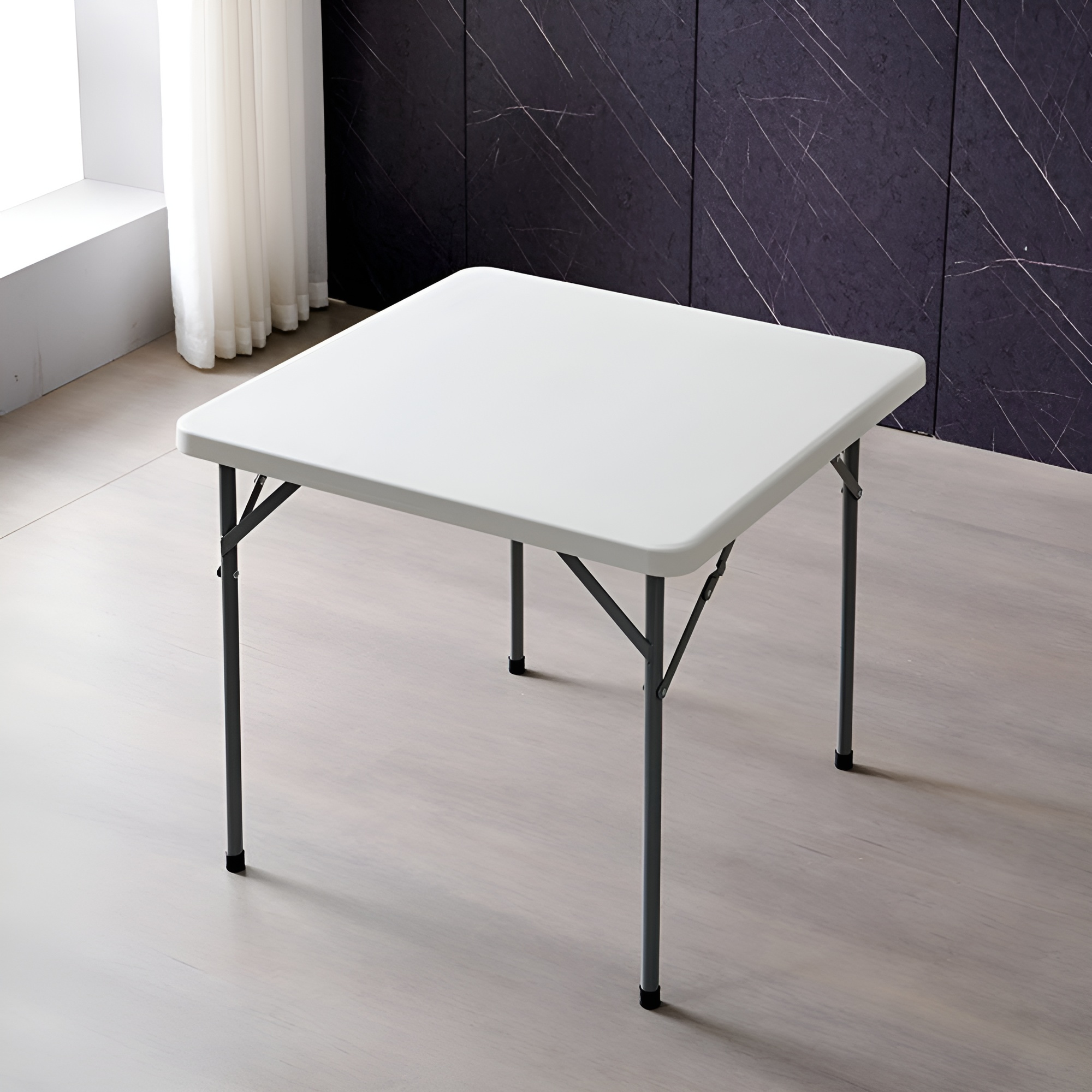 MESA DE PLASTICO CUADRADA PLEGABLE ECOMLAB HP-84F JARDIN