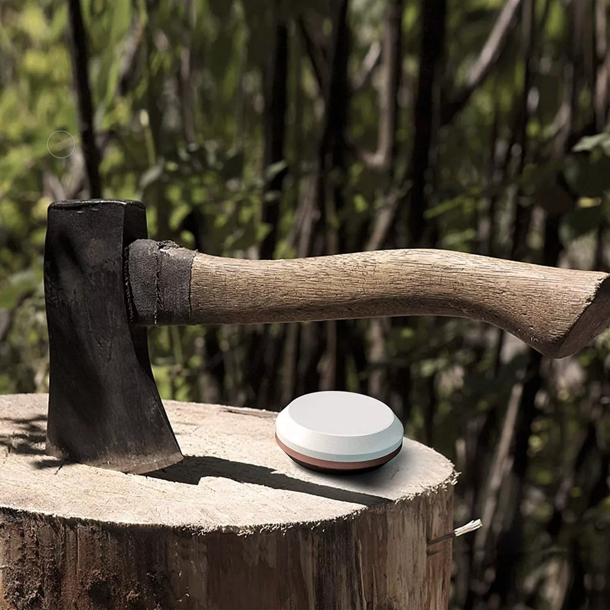Piedra De Afilar Hacha, Grano 180/320, Con Bolsa Portátil.