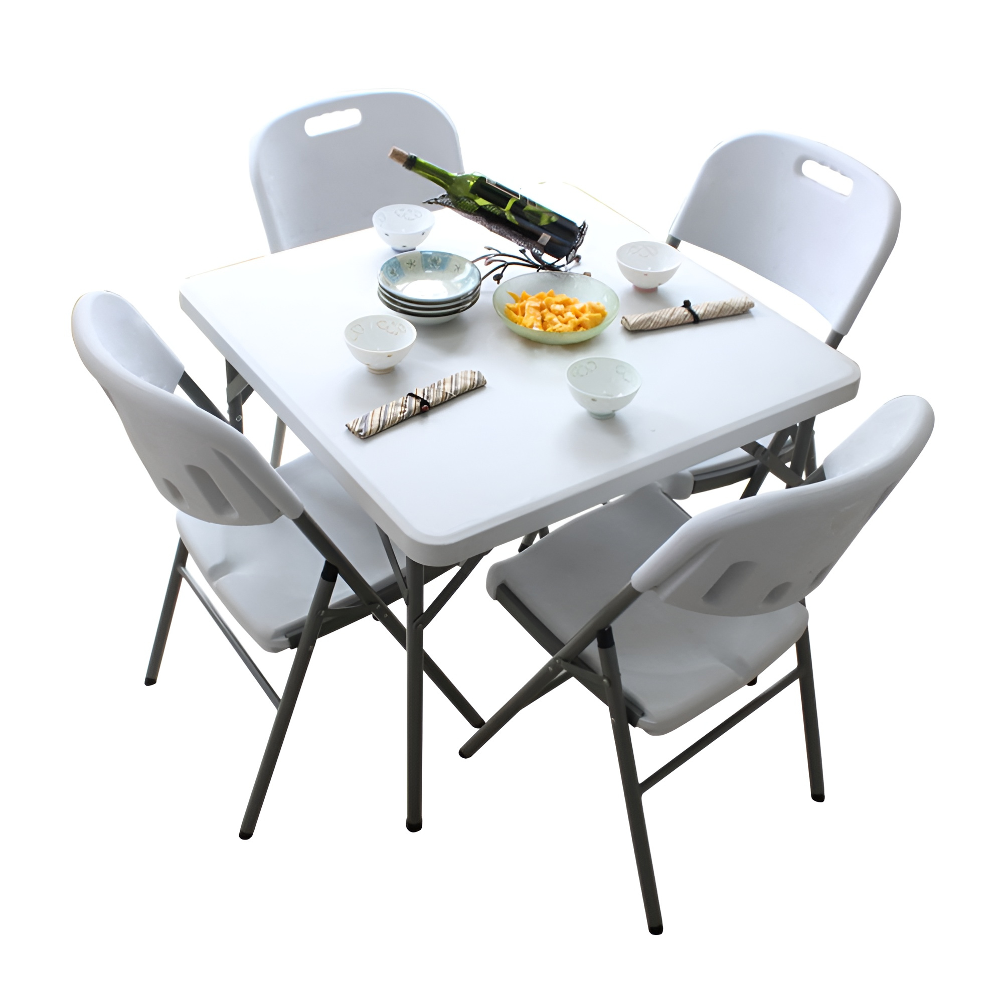 MESA DE PLASTICO CUADRADA PLEGABLE ECOMLAB HP-84F JARDIN