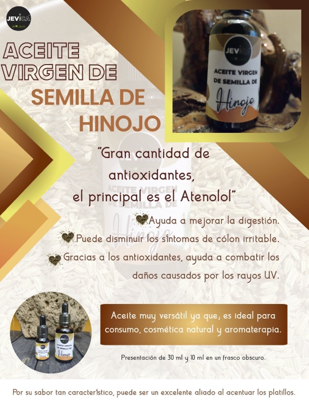 Aceite virgen de semilla de Hinojo