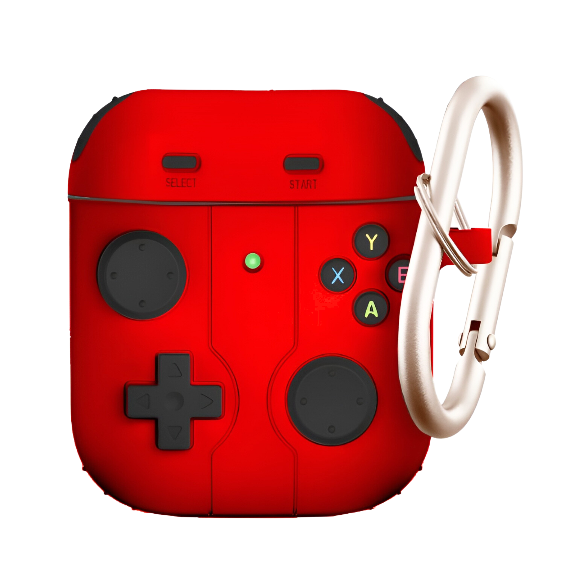 FUNDA PARA AIRPODS CARCASA ECOMLAB GAMER TODO LOS MODELOS (ROJO).