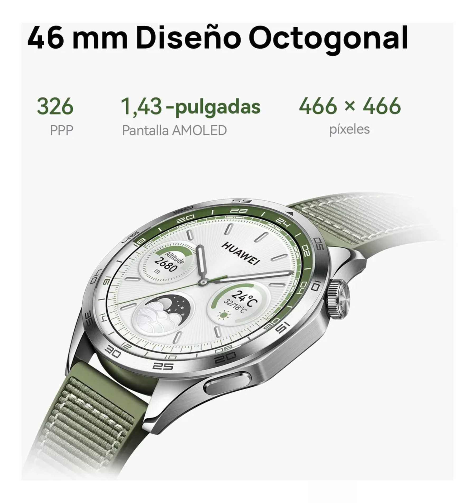 Smartwatch Huawei Watch Gt4 (gps) 46mm Verde Bosque.