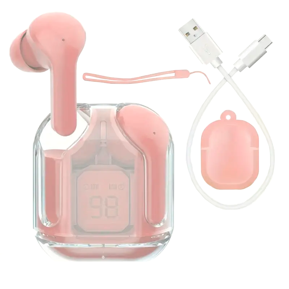 Smartwatch Reloj Inteligente Mas Manos Libres Audifonos Inalámbricos In-ear  Aut119 Con Bluetooth 5.0 Color Rosa.