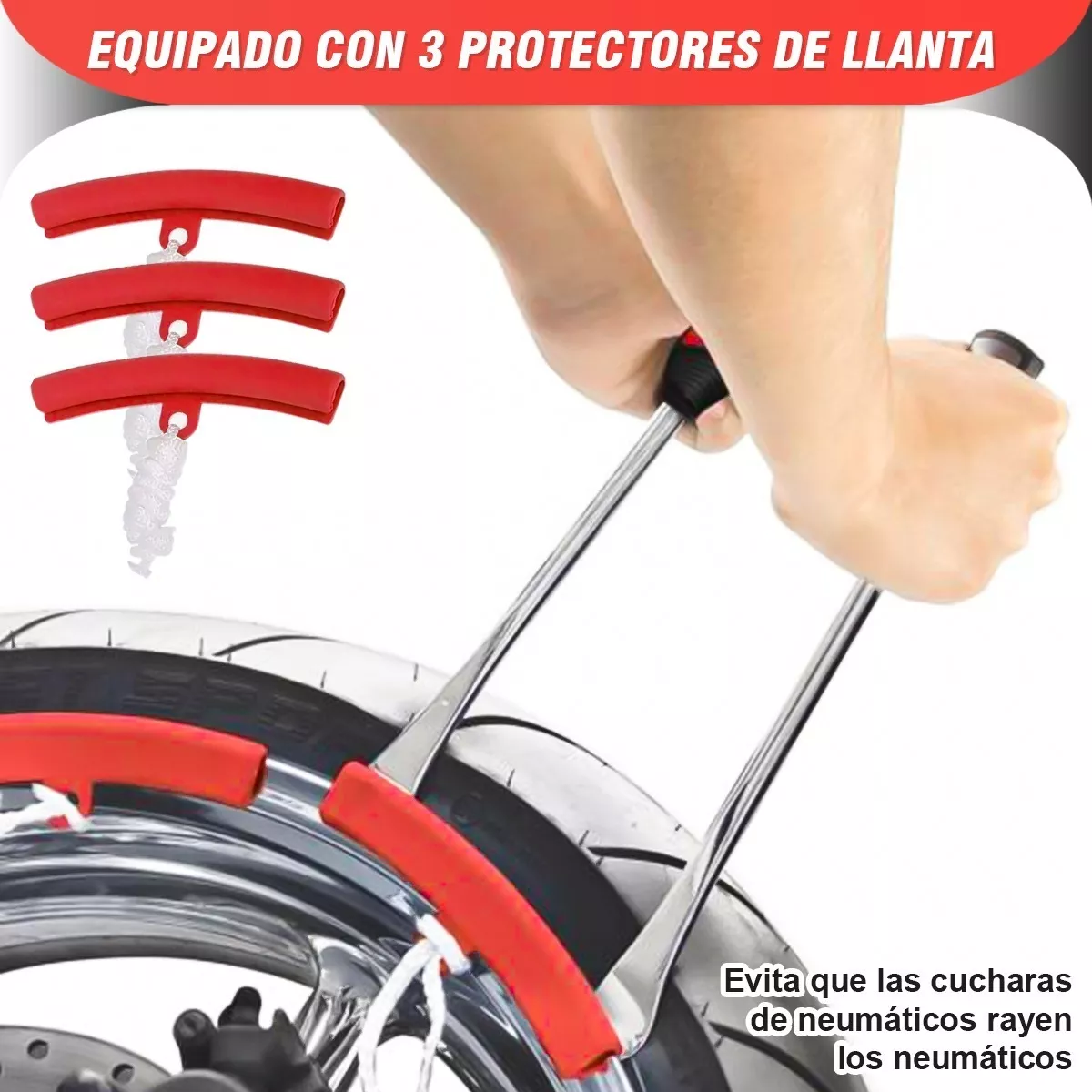 Kit De Palanca Desmontar Para Llantas Motocicleta Bicicleta 24 Pzas.
