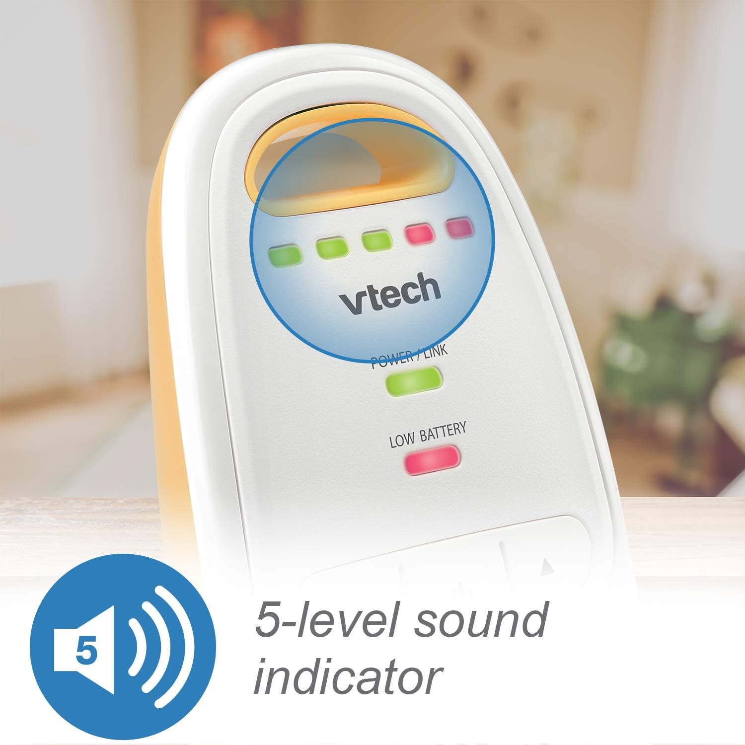 Monitor De Bebé Vtech Dm111 Recargable Sonido Digital Led indicador.