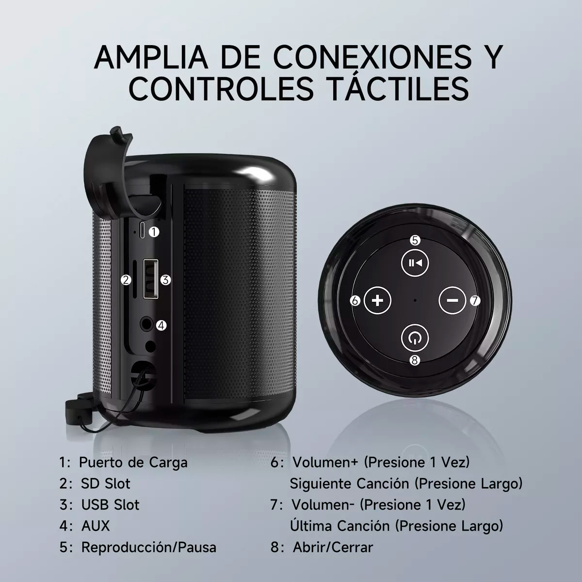 Mini Bocina Portátil Bluetooth Inalámbrica Altavoz Sd