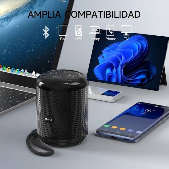 Bocina Inalambrica 1Hora C/ Bluetooth Negra 1Hora BOC062