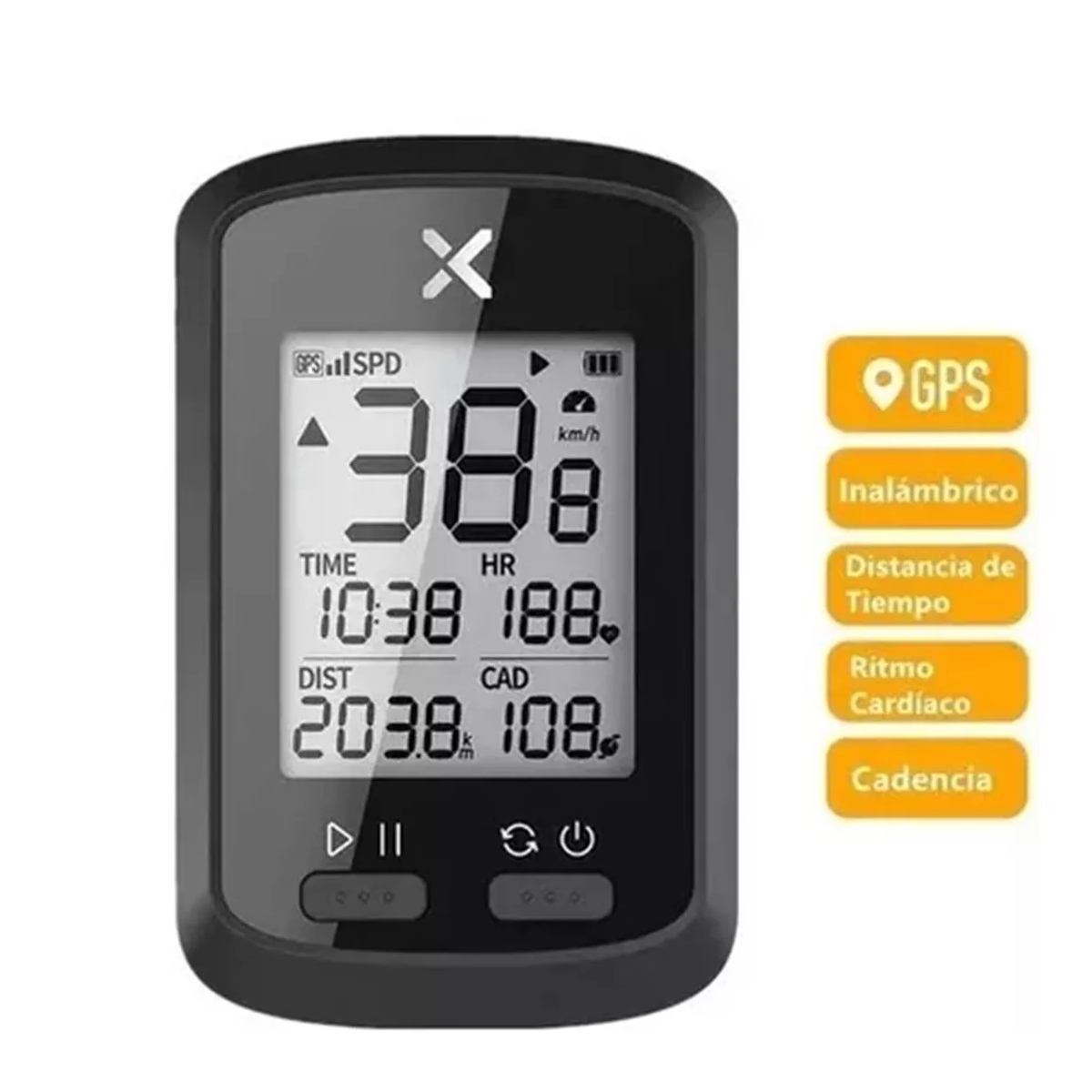 Velocímetro/odómetro Para Bicicleta G+ Gps Con Soporte+funda.