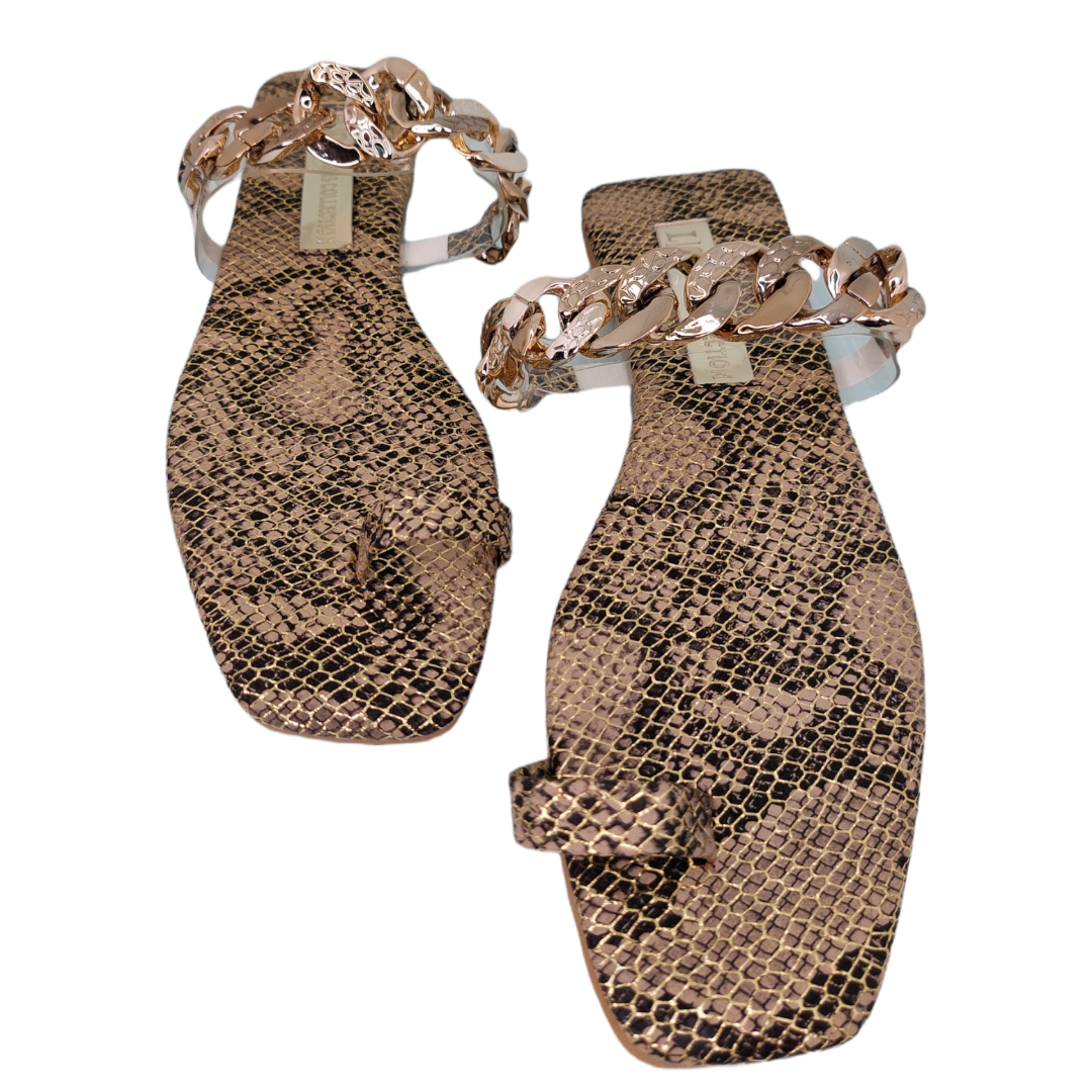 Sandalia Cadena Print LC DESIGNS COLLECTION.