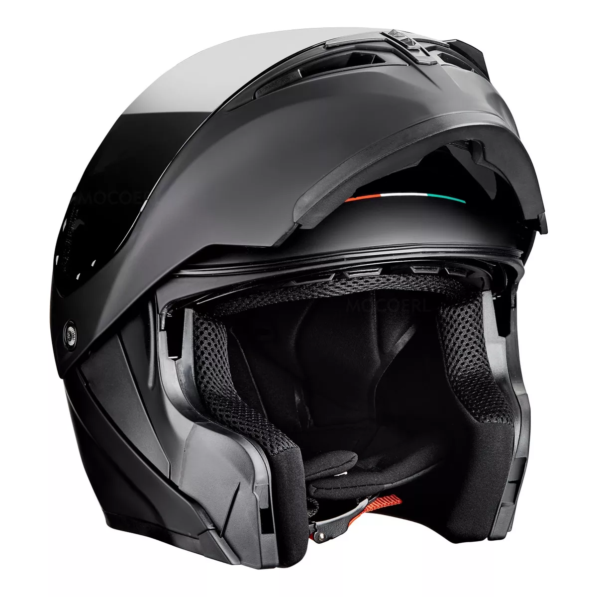 Casco Abatible Certificado Dot Para Moto Negro My-90 Talla XL.