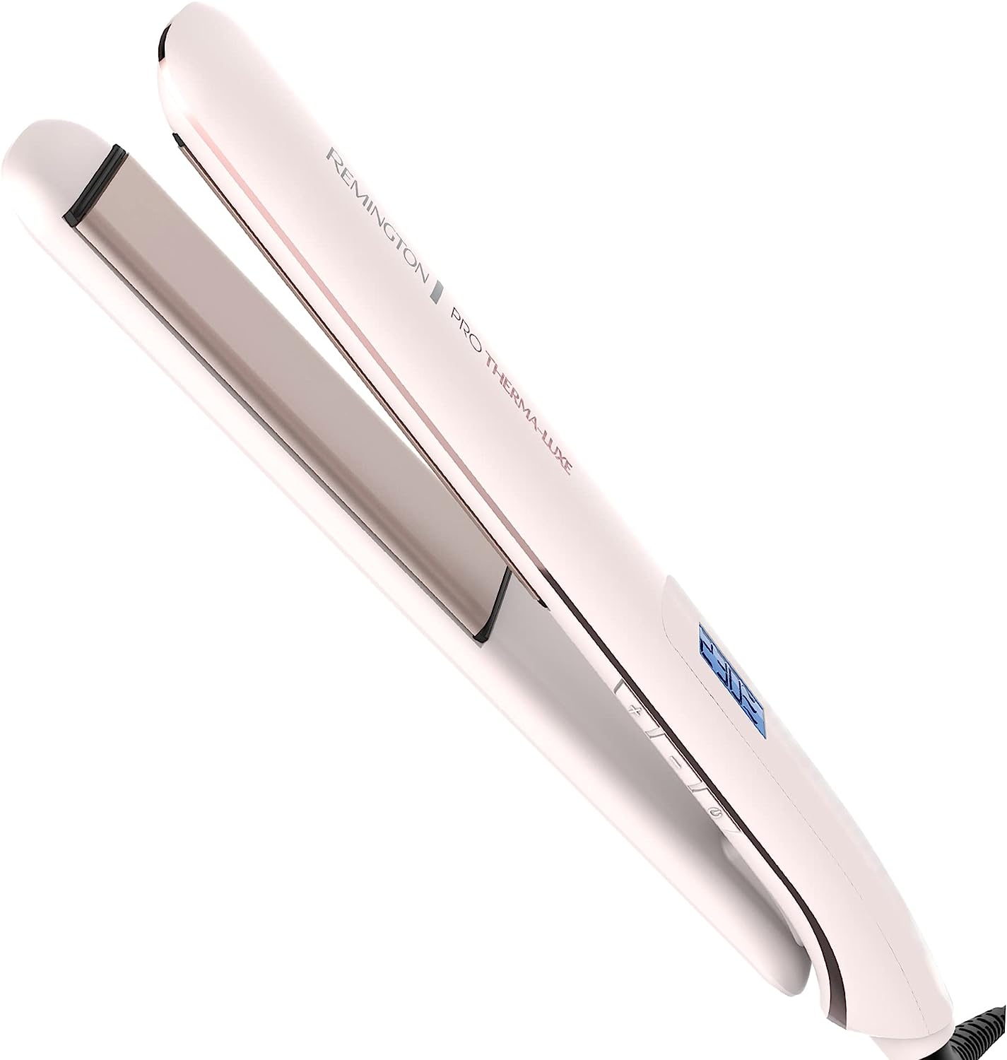 A Plancha Alaciadora Remington Pro Therma-Luxe Peinados de Larga Duración, S9100.
