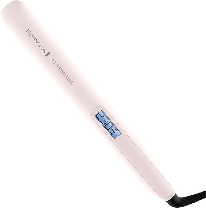 A Plancha Alaciadora Remington Pro Therma-Luxe Peinados de Larga Duración, S9100.