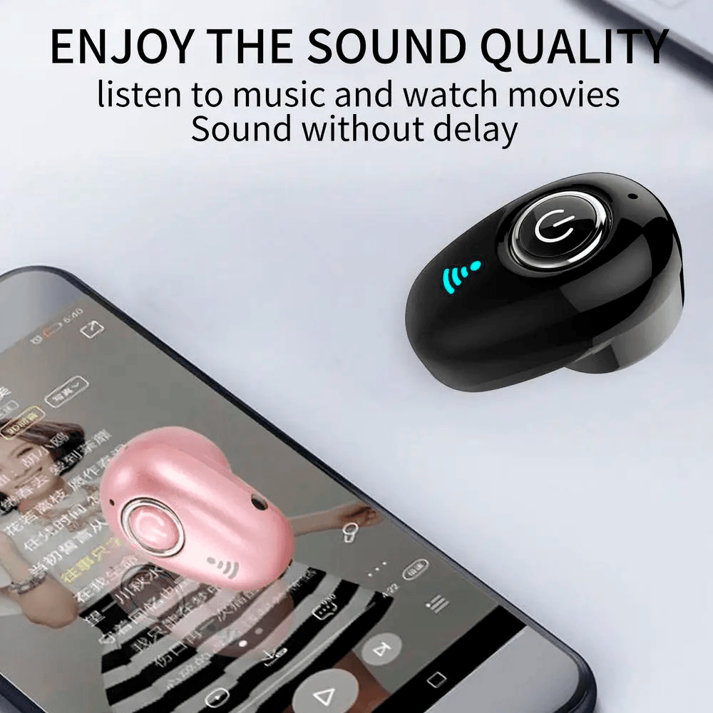 Auricular Inalambrico Mini Invisible con Microfono Audifono Reduccion ...