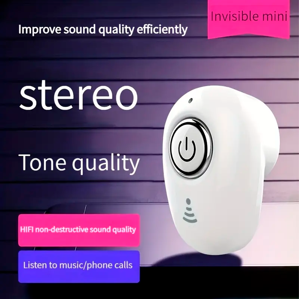 Auricular Inalambrico Mini Invisible con Microfono Audifono Reduccion ...