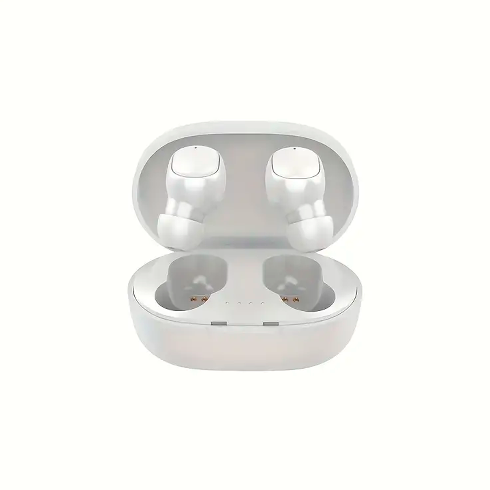 Audifonos Inalámbricos In-ear Manos Libres  Con Bluetooth 5.0 Diseño Ergonómico Color Blanco Mas Smartwatch Reloj Inteligente.