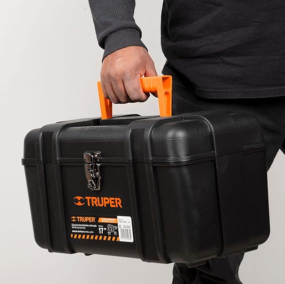Truper CHP-17X, Caja plástica para herramientas, industrial, 17".