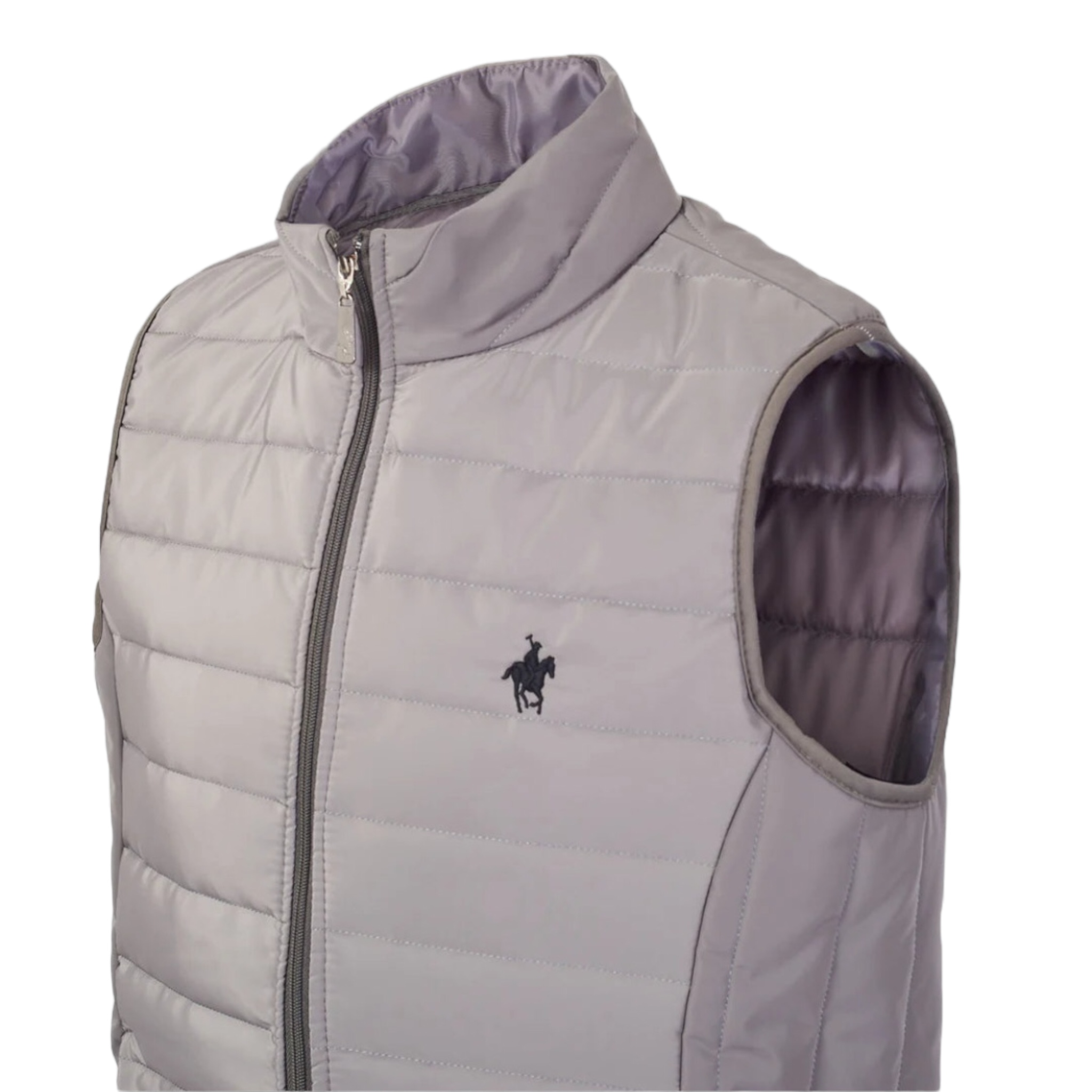 Chaleco Gris Capitonado Polo Team.