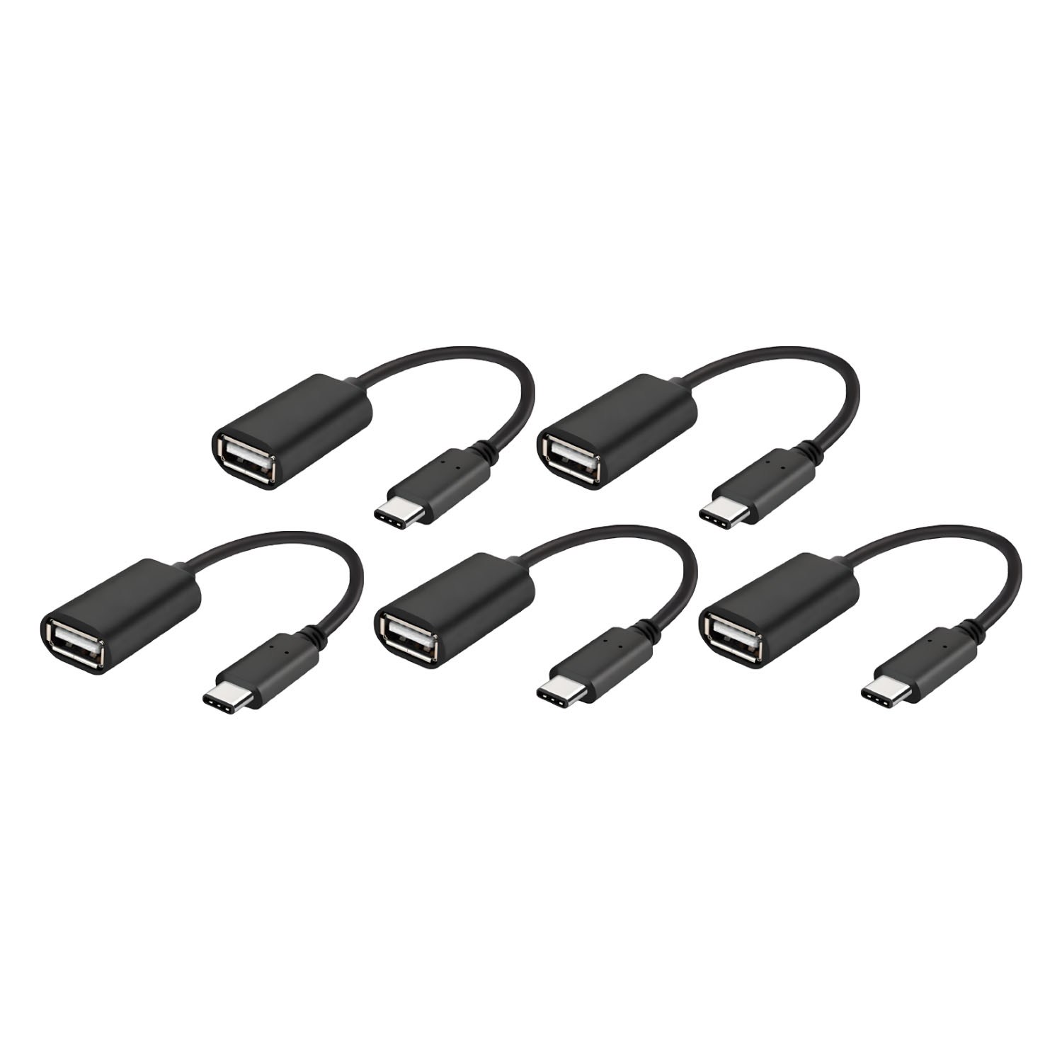 Paquete 5 Cables Adaptadores OTG USB Tipo C