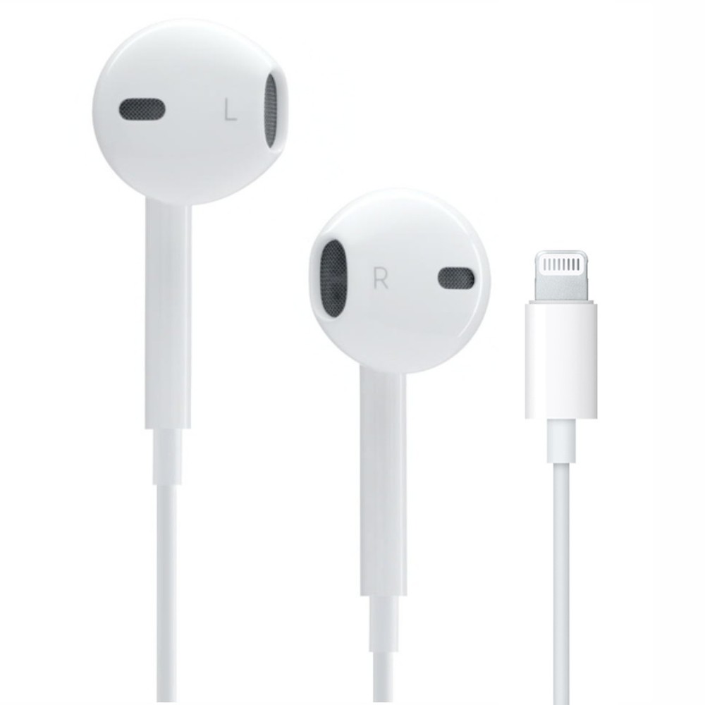 Audífonos Earpods Entrada Lightning Bluetooth Pastilla para iPhone.